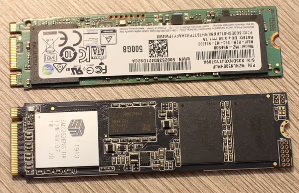 Different types of M.2 SSDs often use different connector key