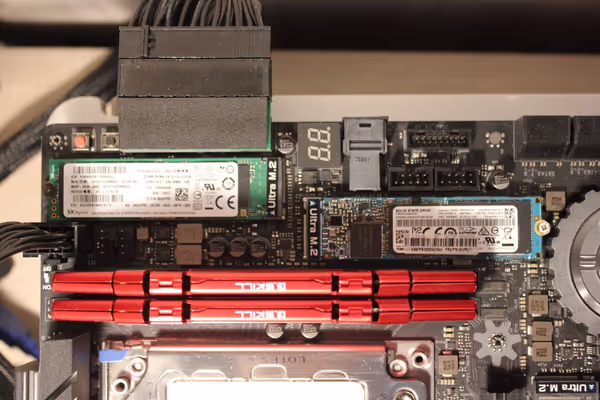 M.2 drives and G.SKILL RAM sticks
