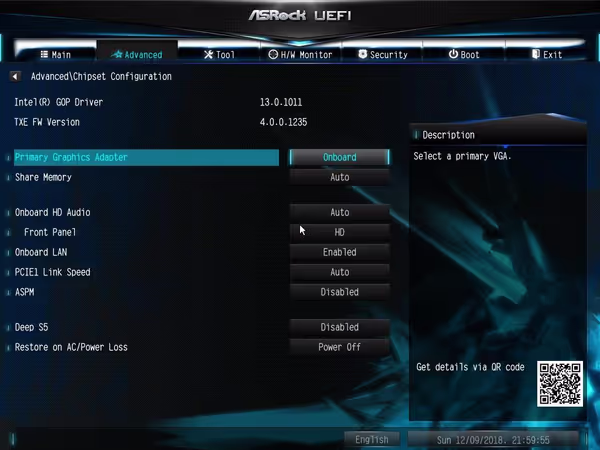 ASRock J5005-ITX UEFI BIOS