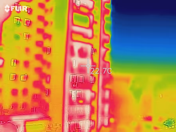 Surroundings thermal image