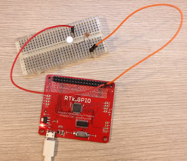 Blink a LED on RTk.GPIO