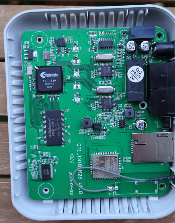Insides of GoIP - 5VT1310 VoIP SoC based on ARM926EJS processor