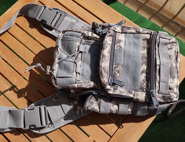 Tactical cross-body bag and GPD Win Max 2